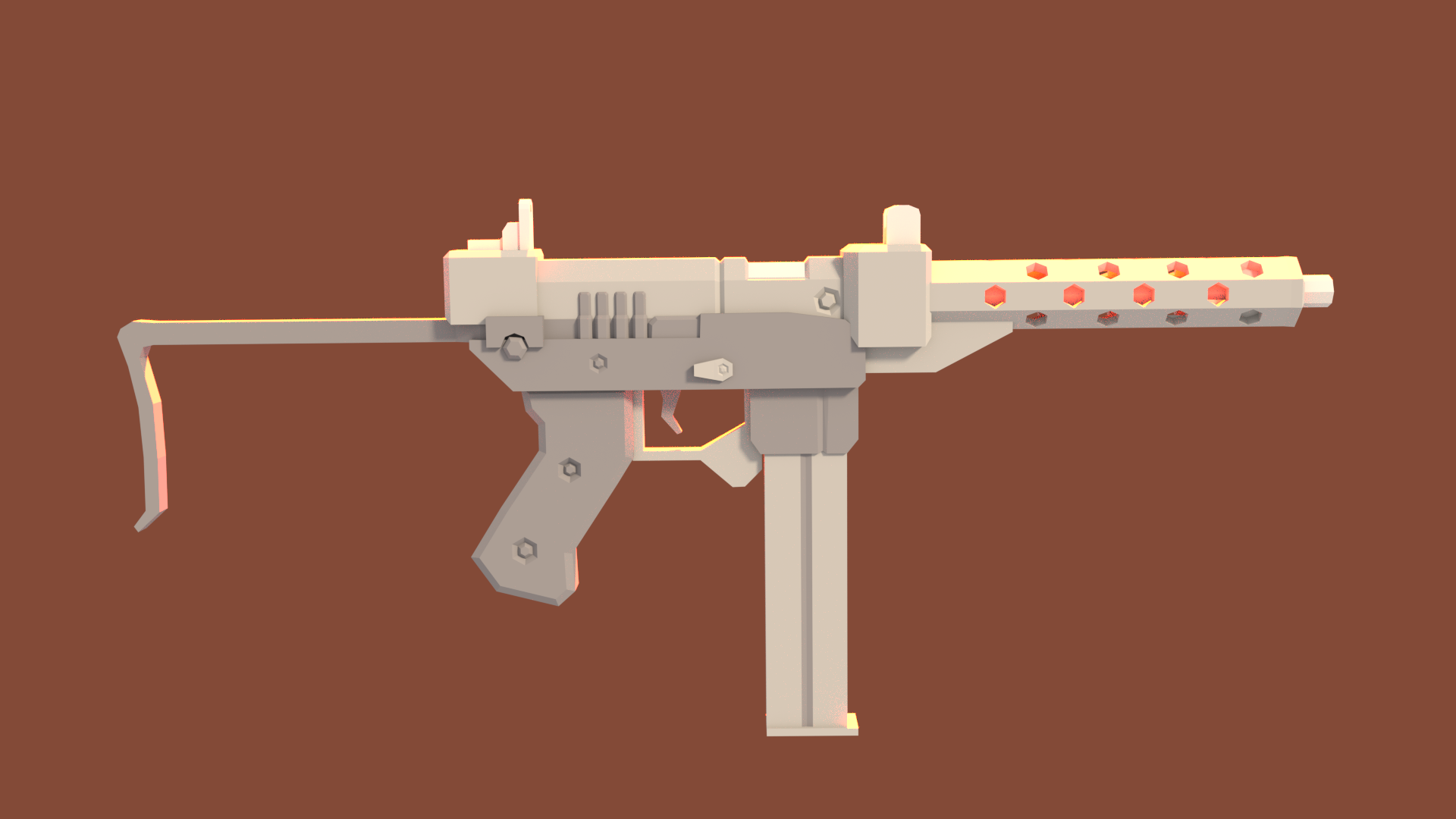 LowPoly Futuristic Guns preview image 4